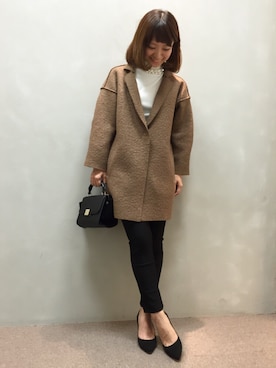 「RANDA（ランダ）のアイテム（ジャケット/アウター）」を使った、kumemiさん（レディース・154cm）の秋コーディネート