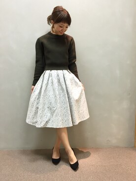 「RANDA（ランダ）のアイテム（アクセサリー）」を使った、kumemiさん（レディース・154cm）の秋コーディネート