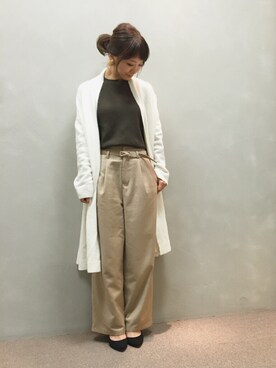 「RANDA（ランダ）のアイテム（パンプス）」を使った、kumemiさん（レディース・154cm）の秋コーディネート