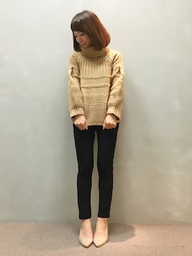 「simple」｜kumemiさん（レディース・154cm）の秋コーディネート