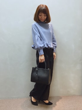 「RANDA（ランダ）のアイテム（パンプス）」を使った、kumemiさん（レディース・154cm）の秋コーディネート