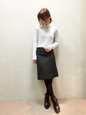 kumemiさん（レディース・155cm）の冬コーディネート