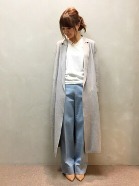「RANDA（ランダ）のアイテム（その他アウター）」を使った、kumemiさん（レディース・155cm）の春コーディネート