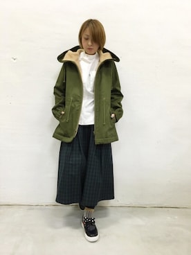 FRAPBOIS(フラボア)のモッズコートを使った人気ファッション ...