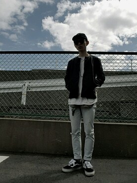 「RAGEBLUE」｜「アイテム（ノーカラージャケット）」を使った、XXXbabyさん（メンズ・170cm）の春コーディネート