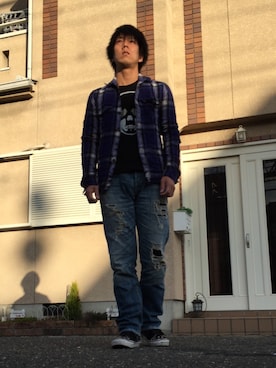 「Lucien Pellat-Finet（ルシアンペラフィネ）のアイテム（シューズ）」を使った、ayumuさん（メンズ・170cm）の冬コーディネート