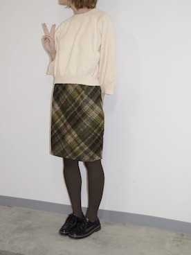 「ＡＮＤＪ（アンドジェイ）のアイテム」を使った、momokaさん（レディース・163cm）の秋コーディネート