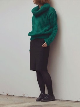 「ＡＮＤＪ（アンドジェイ）のアイテム」を使った、momokaさん（レディース・163cm）の秋コーディネート