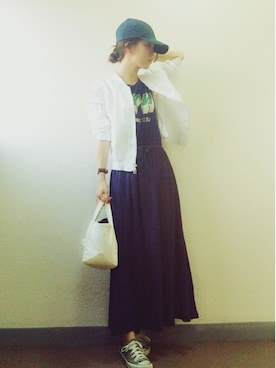 「URBAN RESEARCH（アーバンリサーチ）のアイテム（MA-1）」を使った、ももちゃんさん（レディース・160cm）の春コーディネート