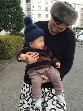 ちーばちゃんさん（キッズ・60cm）の冬コーディネート