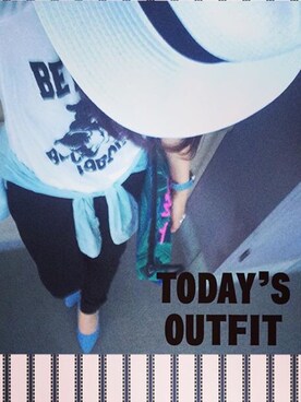 「FOREVER 21（フォーエバー トゥエンティーワン）のアイテム（その他パンツ、ブラック系）」を使った、가영 がよん◡̈⃝さん（レディース・161cm）の秋コーディネート