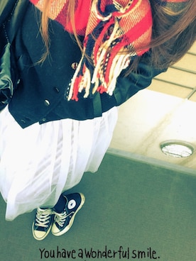 「FOREVER 21（フォーエバー トゥエンティーワン）のアイテム（スタジャン、ブラック系）」を使った、가영 がよん◡̈⃝さん（レディース・161cm）の秋コーディネート