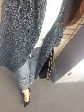 「DHOLIC（ディーホリック）のアイテム（チェスターコート、ブラック系）」を使った、가영 がよん◡̈⃝さん（レディース・161cm）の冬コーディネート