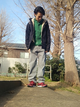 「SURPLUS（サープラス）のアイテム」を使った、takuyaさん（メンズ・171cm）の冬コーディネート
