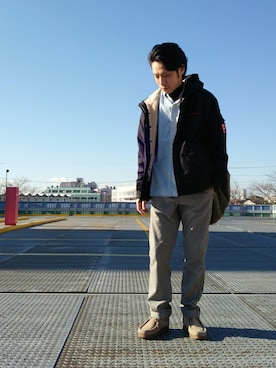 「ワラビーブーツ」｜「アイテム（ジャケット/アウター）」を使った、takuyaさん（メンズ・171cm）の冬コーディネート