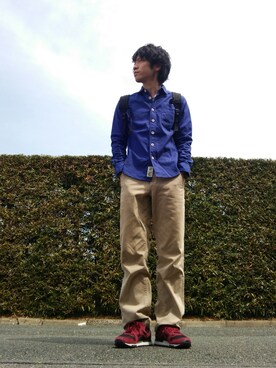 「SURPLUS（サープラス）のアイテム」を使った、takuyaさん（メンズ・171cm）の春コーディネート