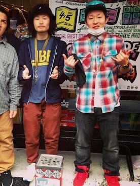 「EWING（ユーイング）のアイテム」を使った、JOLLY BIGさん（メンズ・173cm）の春コーディネート
