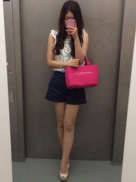 「#リボン」｜mocoさん（レディース・162cm）の夏コーディネート