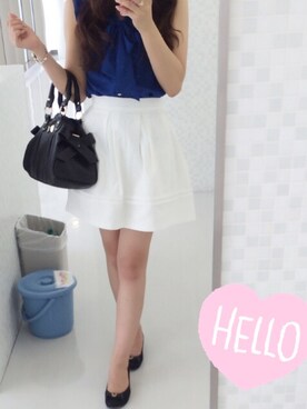 「#リボン」｜mocoさん（レディース・162cm）の夏コーディネート