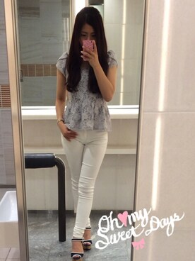 「#リボン」｜mocoさん（レディース・162cm）の夏コーディネート