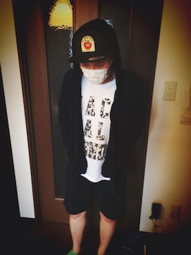 「HVC（エイチブイシー）のアイテム（カバーオール）」を使った、soraさん（メンズ・165cm）の春コーディネート