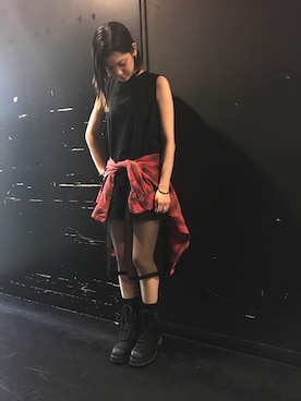 「L.H.P（エルエイチピー）のアイテム（ワンピース/ドレス）」を使った、Hikaru Shimizuさん（レディース・165cm）の春コーディネート