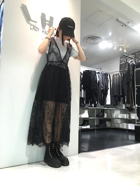 「L.H.P（エルエイチピー）のアイテム（ワンピース/ドレス）」を使った、Hikaru Shimizuさん（レディース・165cm）の春コーディネート