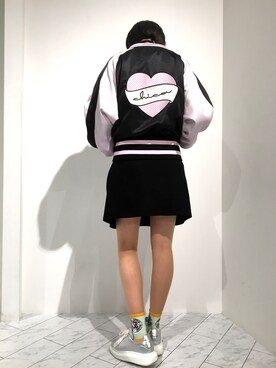 「L.H.P（エルエイチピー）のアイテム（ブルゾン）」を使った、Hikaru Shimizuさん（レディース・165cm）の夏コーディネート