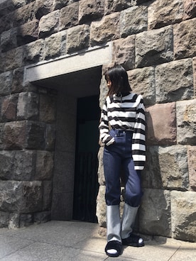 「CATCOPY」｜Hikaru Shimizuさん（レディース・165cm）の秋コーディネート