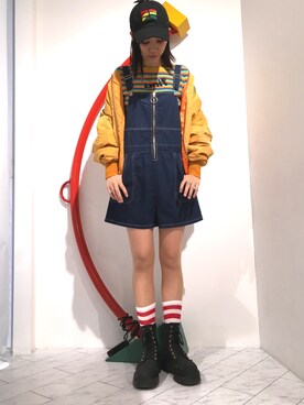 LHP WOMEN Laforet原宿店｜Hikaru Shimizu使用「BEEN TRILL（BEENTRILL/ビーントゥリル/Polo Cap Ⅲ）」的時尚穿搭