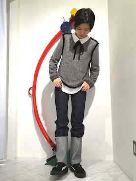 「puma by rhianna」｜Hikaru Shimizuさん（レディース・165cm）の秋コーディネート