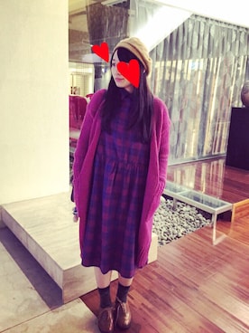 「LOVFEE（ラッフィ）のアイテム（ワンピース/ドレス）」を使った、Yi_Yiさん（レディース・161cm）の冬コーディネート