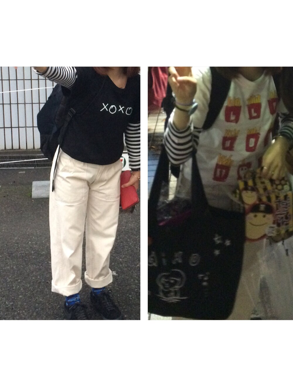 「DANTONのワークパンツ（その他パンツ、ホワイト系）」を使った、ぶーさん（レディース・148cm）の秋コーディネートの1枚目の写真