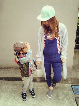 「RCWB（アールシーダブリュービー）のアイテム（オールインワン・サロペット）」を使った、LittlePanteaさん（レディース・158cm）の春コーディネート
