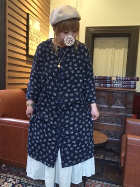 「AS KNOW AS plus（アズノゥアズプラス）のアイテム」を使った、こっちさん（レディース・155cm）の春コーディネート