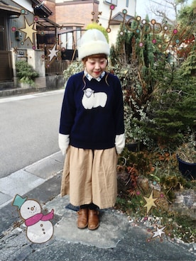 こっちさん(レディース・155cm)の冬コーディネート