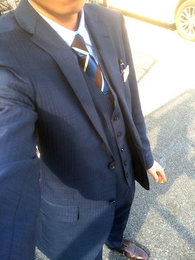 「SCOTCH GRAIN（スコッチグレイン）のアイテム（その他シューズ）」を使った、MASAさん（メンズ・184cm）の冬コーディネート