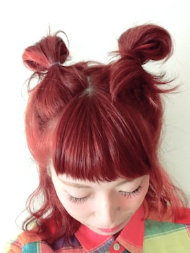「バイキンマンヘアー」｜824さん（レディース・158cm）の春コーディネート