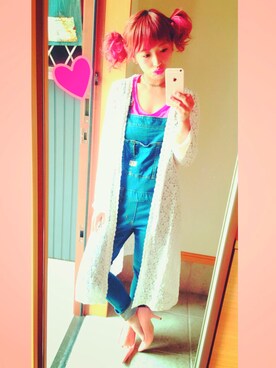 「WC（ダブル シー）のアイテム（オールインワン・サロペット）」を使った、824さん（レディース・158cm）の春コーディネート