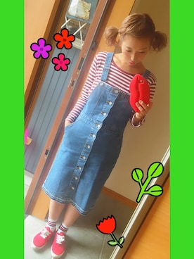 824さん（レディース・158cm）の秋コーディネート