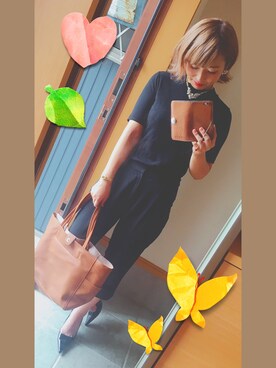 824さん（レディース・158cm）の秋コーディネート