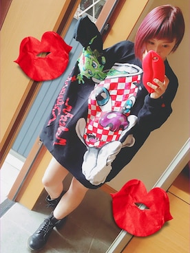 「JOYRICH」｜「アイテム（スウェット）」を使った、824さん（レディース・158cm）の秋コーディネート
