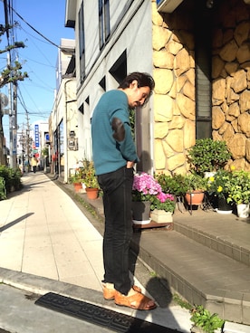 「rag & bone（ラグアンドボーン）のアイテム（トップス）」を使った、青山圭佑さん（メンズ・170cm）の春コーディネート