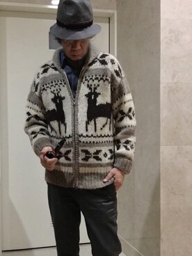 「ダンガリーシャツ」｜「アイテム（その他アウター）」を使った、satoshi310456🎩さん（メンズ・169cm）の秋コーディネート