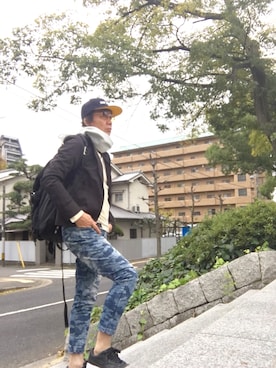 「FAT（エフエイティー）のアイテム（キャップ）」を使った、satoshi310456🎩さん（メンズ・169cm）の秋コーディネート