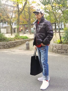 「wesc（ウィーエスシー）のアイテム」を使った、satoshi310456🎩さん（メンズ・169cm）の冬コーディネート