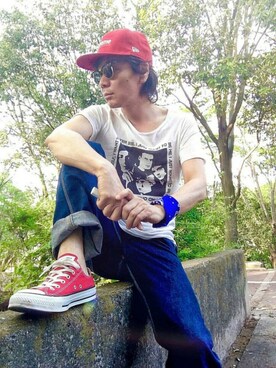 「DAISO（DAISO）のアイテム（その他）」を使った、satoshi310456🎩さん（メンズ・169cm）の春コーディネート