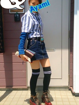 「WHITE'S BOOTS（ホワイツブーツ）のアイテム」を使った、AyamiyakEさん（レディース・160cm）の秋コーディネート