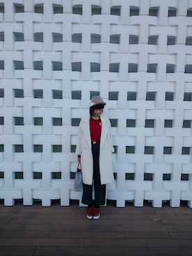 「I am I in fact...（アイアムアイインファクト）のアイテム（その他アウター）」を使った、fifi🌠フィフィ💖さん（レディース・160cm）の冬コーディネート