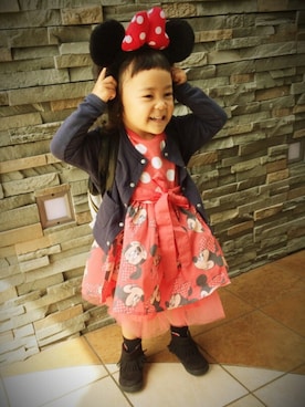 「L.D.S.（エルディーエス）のアイテム（バッグ）」を使った、歌助さん（キッズ・90cm）の冬コーディネート